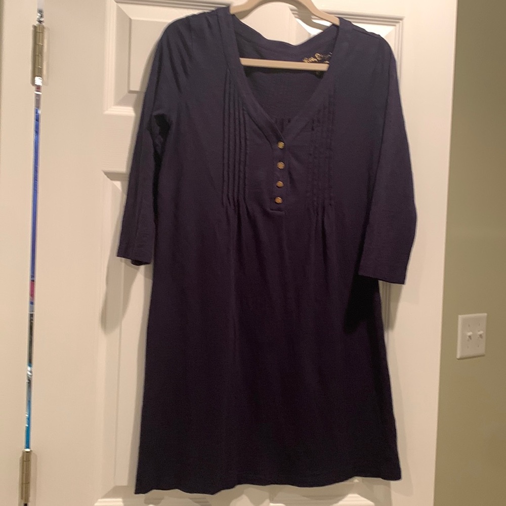 Lilly Pulitzer cotton dress in navy